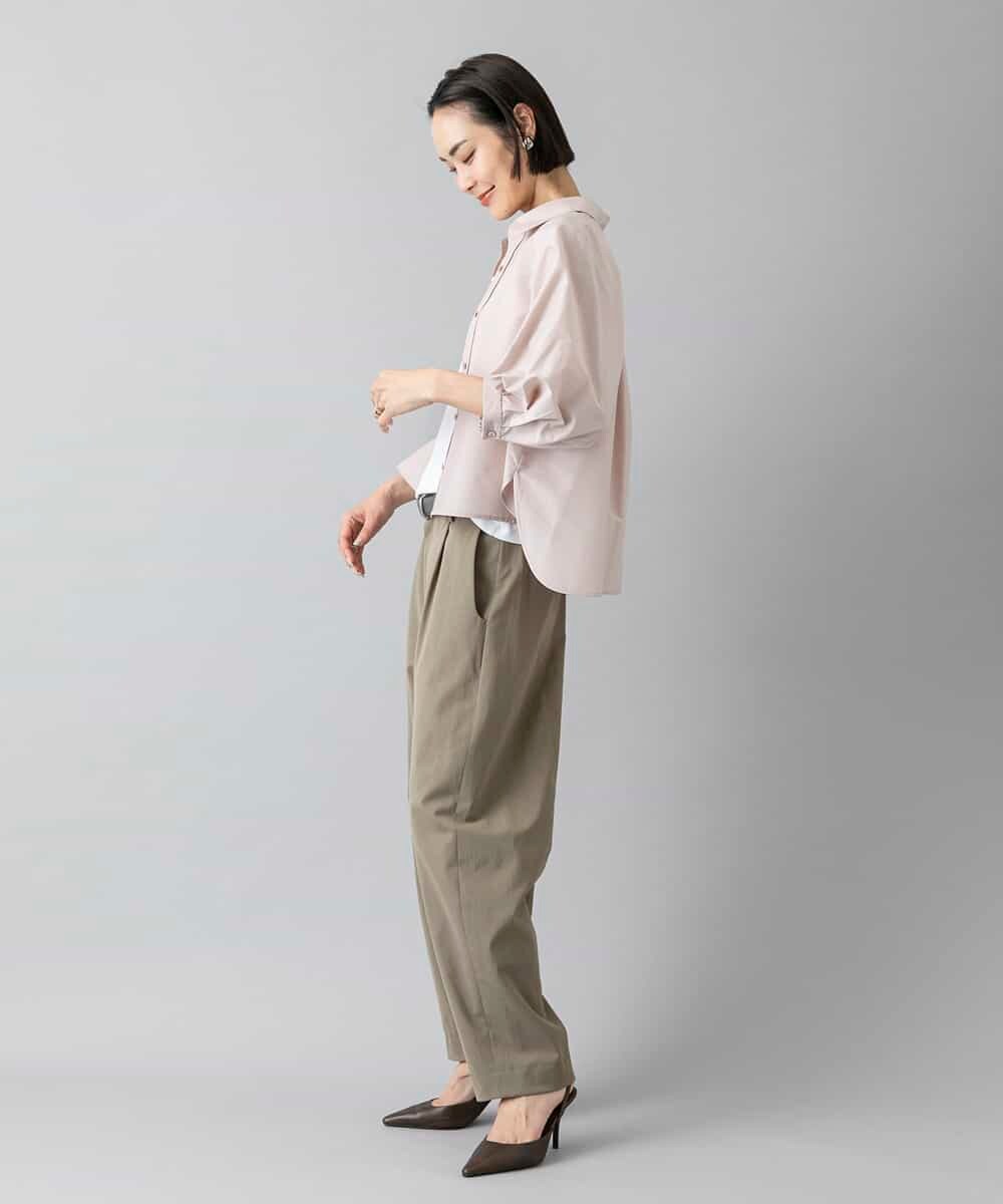 FMLGD25230 MICHEL KLEIN(ミッシェルクラン) バレルパンツ カーキ