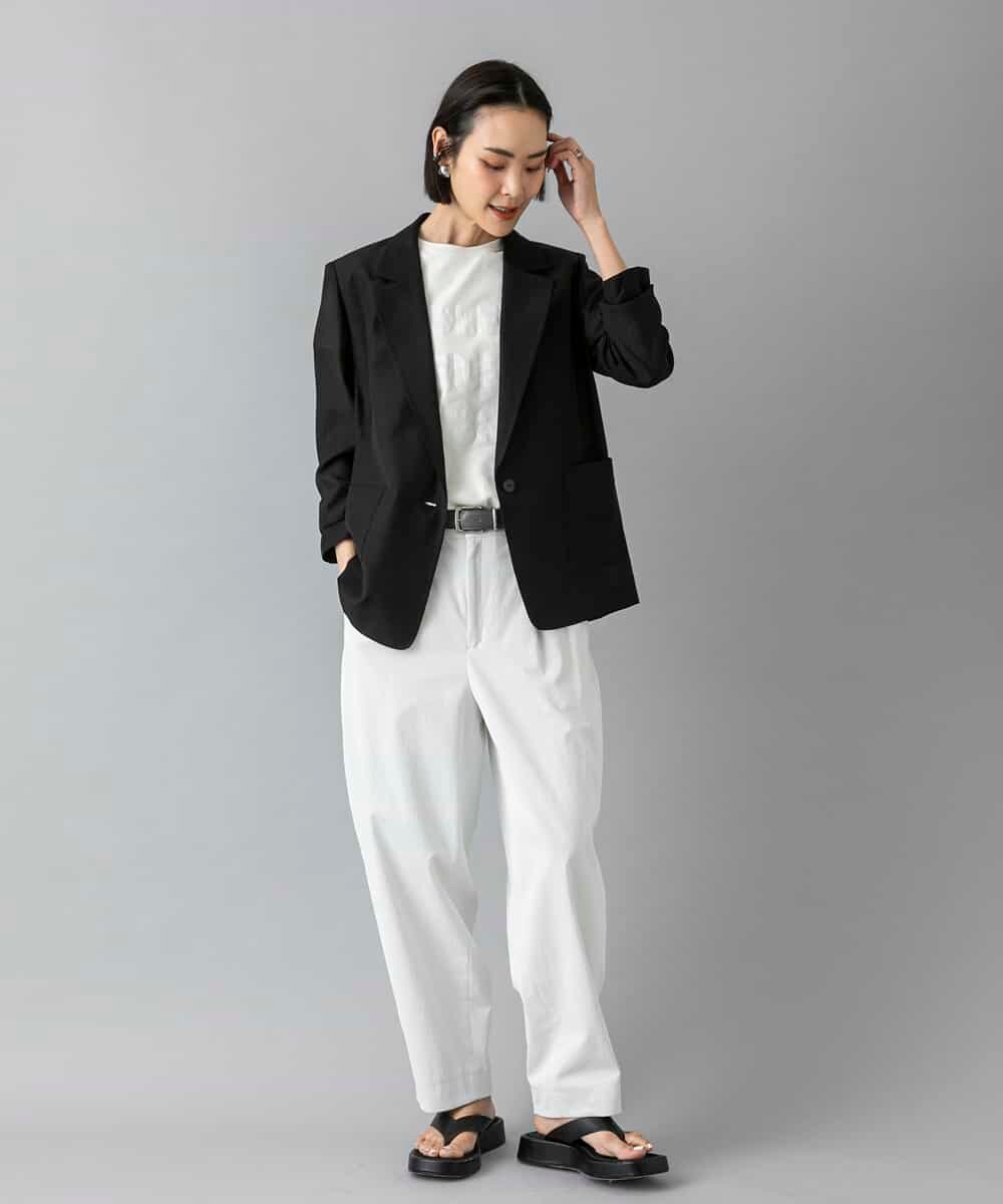 FMLGD25230 MICHEL KLEIN(ミッシェルクラン) バレルパンツ カーキ