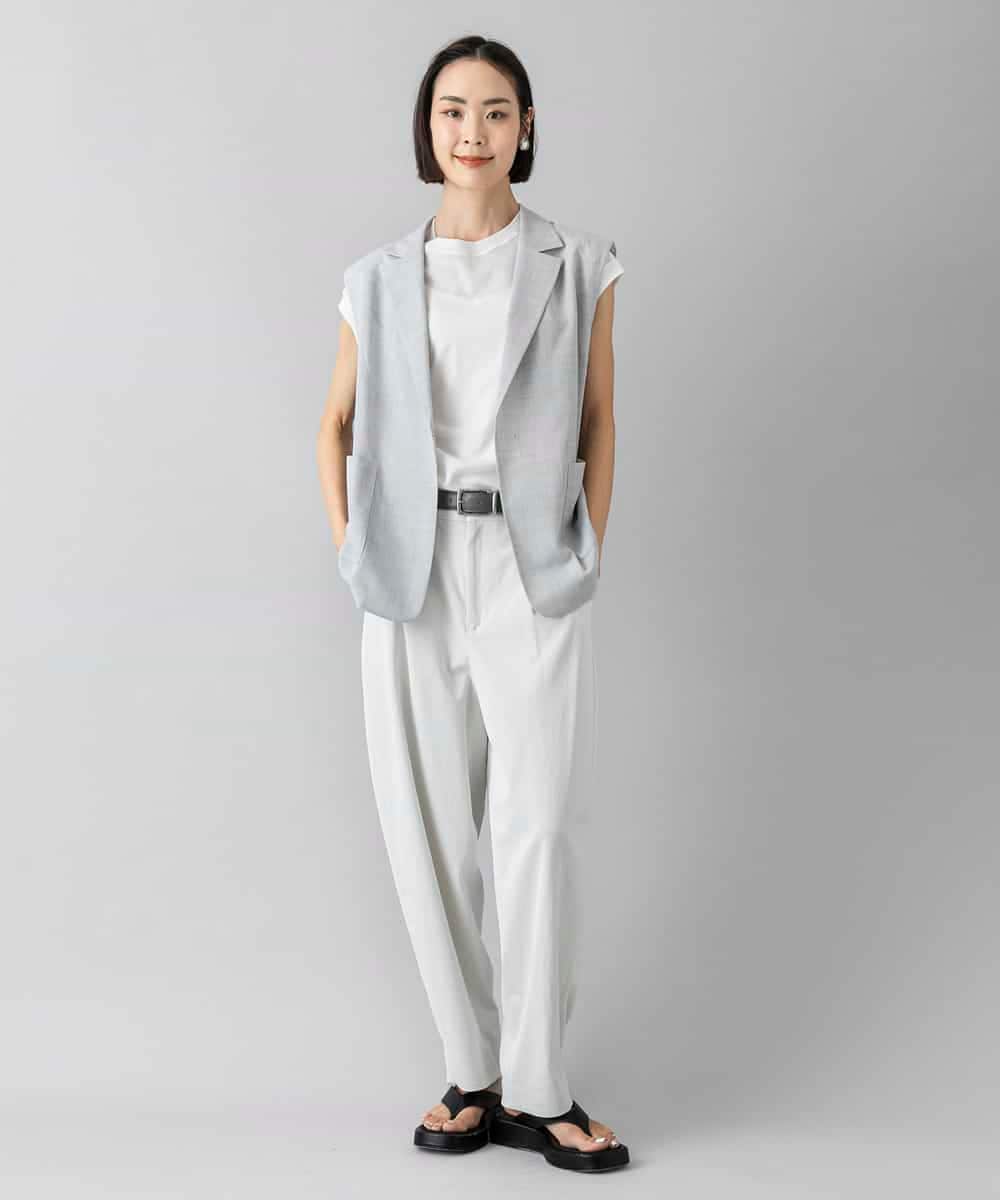 FMLGD25230 MICHEL KLEIN(ミッシェルクラン) バレルパンツ カーキ