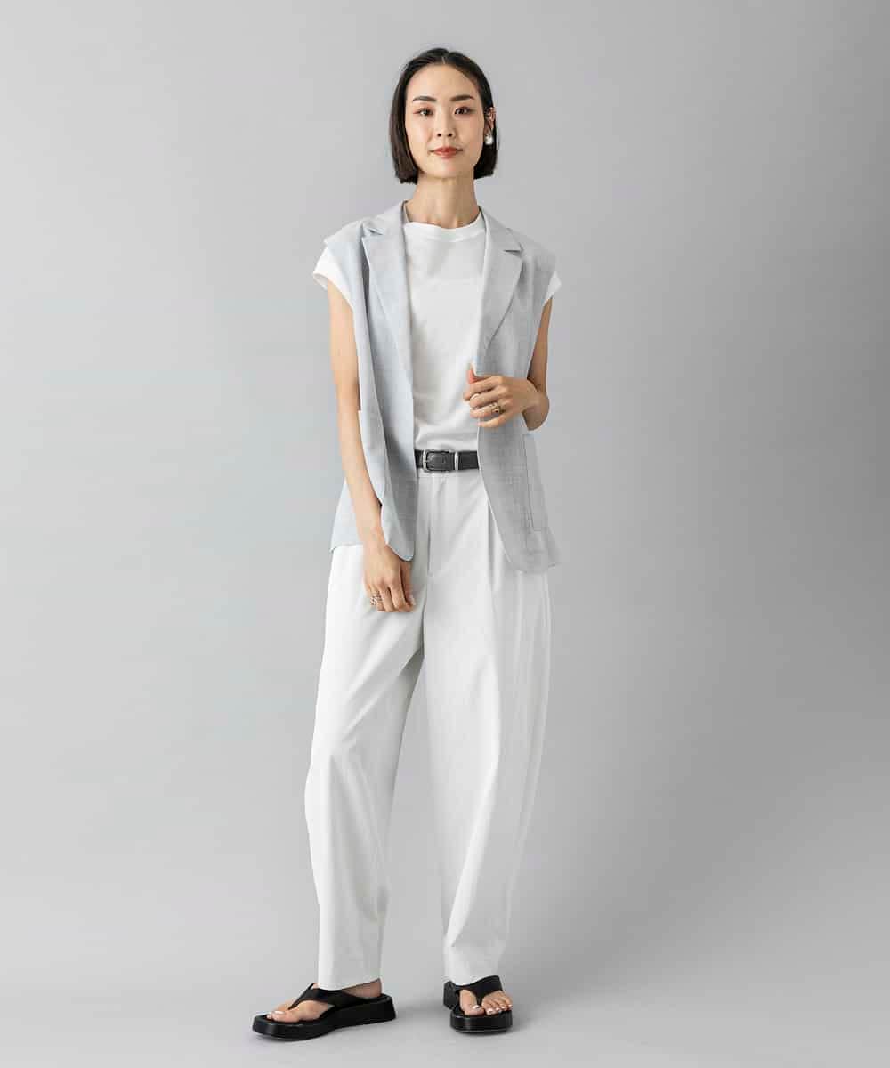 FMLGD25230 MICHEL KLEIN(ミッシェルクラン) バレルパンツ カーキ