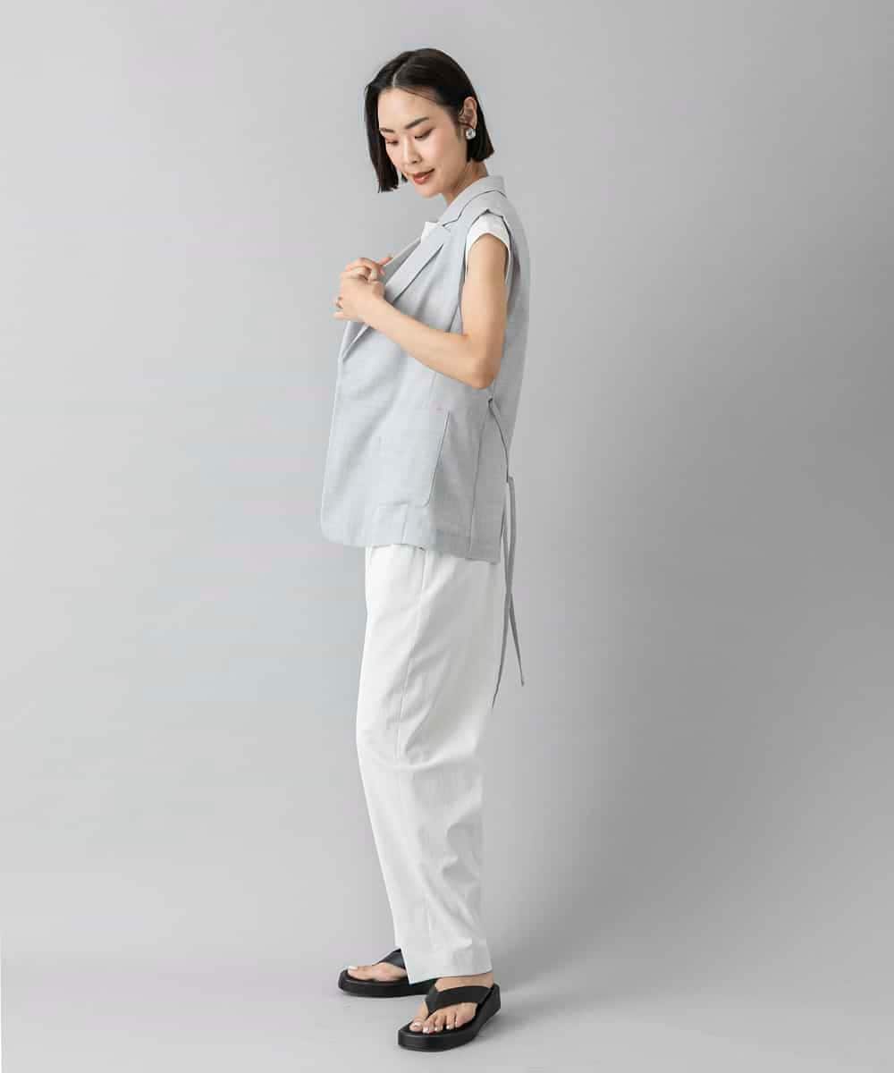 FMLGD25230 MICHEL KLEIN(ミッシェルクラン) バレルパンツ カーキ