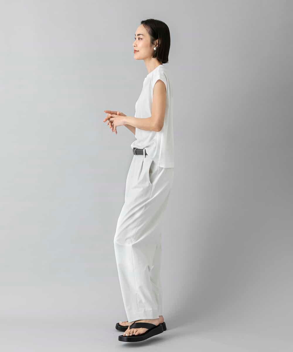 FMLGD25230 MICHEL KLEIN(ミッシェルクラン) バレルパンツ カーキ
