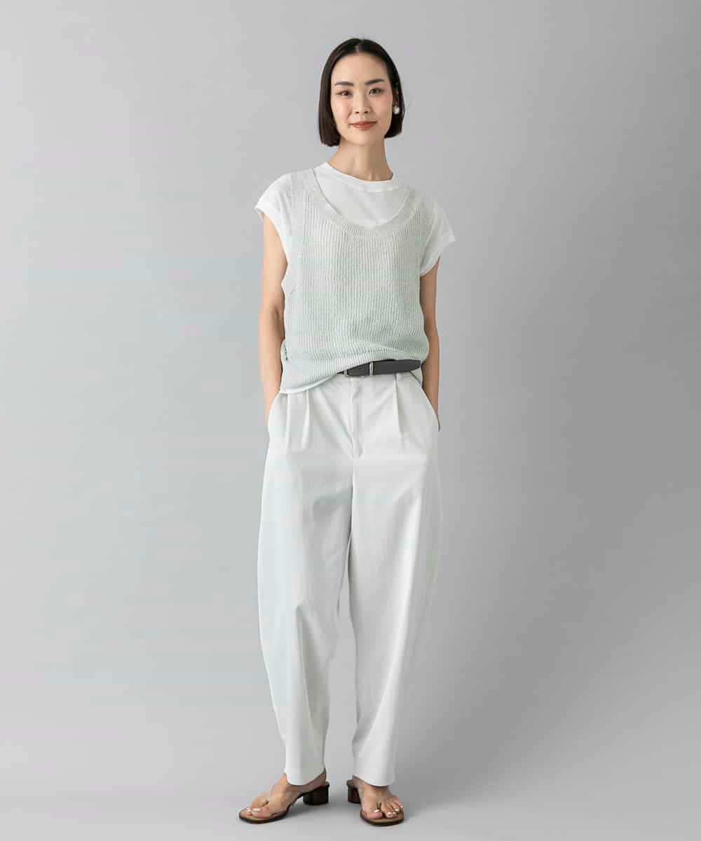 FMLGD25230 MICHEL KLEIN(ミッシェルクラン) バレルパンツ カーキ