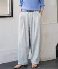 FMLGE01450 MICHEL KLEIN(ミッシェルクラン) [セットアップ対応]デニムバレルパンツ ライトグレー