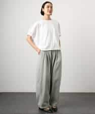 FMLGE01450 MICHEL KLEIN(ミッシェルクラン) [セットアップ対応]デニムバレルパンツ ライトグレー