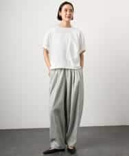 FMLGE01450 MICHEL KLEIN(ミッシェルクラン) [セットアップ対応]デニムバレルパンツ ライトグレー