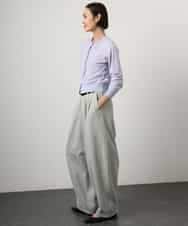 FMLGE01450 MICHEL KLEIN(ミッシェルクラン) [セットアップ対応]デニムバレルパンツ ライトグレー