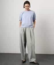 FMLGE01450 MICHEL KLEIN(ミッシェルクラン) [セットアップ対応]デニムバレルパンツ ライトグレー