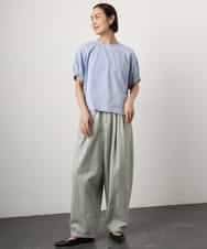 FMLGE01450 MICHEL KLEIN(ミッシェルクラン) [セットアップ対応]デニムバレルパンツ ライトグレー