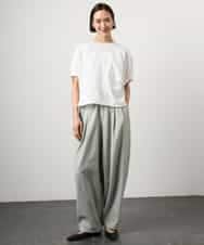 FMLGE01450 MICHEL KLEIN(ミッシェルクラン) [セットアップ対応]デニムバレルパンツ ライトグレー