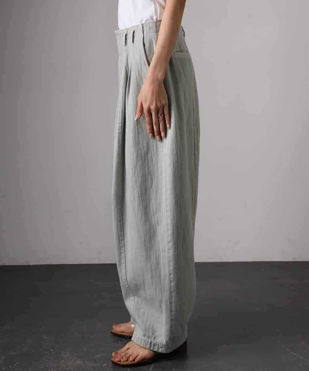 FMLGE01450 MICHEL KLEIN(ミッシェルクラン) [セットアップ対応]デニムバレルパンツ ライトグレー