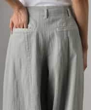 FMLGE01450 MICHEL KLEIN(ミッシェルクラン) [セットアップ対応]デニムバレルパンツ ライトグレー