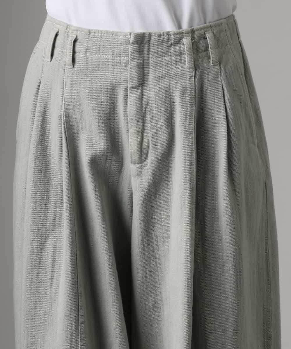 FMLGE01450 MICHEL KLEIN(ミッシェルクラン) [セットアップ対応]デニムバレルパンツ ライトグレー