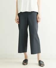 FMLGP55170 MICHEL KLEIN(ミッシェルクラン) [新色追加]ストレッチワイドパンツ（短め） ブラック(94)