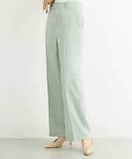 FMLGS27230 MICHEL KLEIN(ミッシェルクラン) [セットアップ対応／メディア着用]アイアスストレッチワイドパンツ カーキ