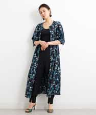 FMLGS40210 MICHEL KLEIN(ミッシェルクラン) ストレッチスリットジョガーパンツ ブラック(94)