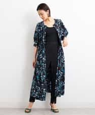 FMLGS40210 MICHEL KLEIN(ミッシェルクラン) ストレッチスリットジョガーパンツ ブラック(94)