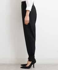 FMLGS40210 MICHEL KLEIN(ミッシェルクラン) ストレッチスリットジョガーパンツ ブラック(94)