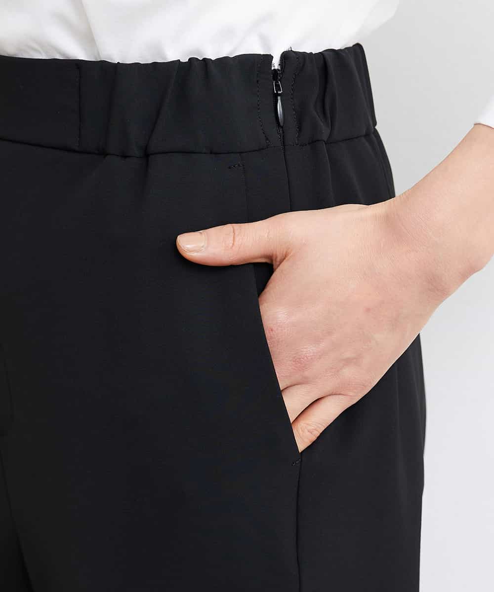 FMLGS40210 MICHEL KLEIN(ミッシェルクラン) ストレッチスリットジョガーパンツ ブラック(94)