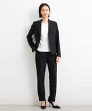 FMLGS42230 MICHEL KLEIN(ミッシェルクラン) [PLUS JACKET]バランサーキュラー(R)テーパードパンツ（セットアップ対応） ブラック(94)