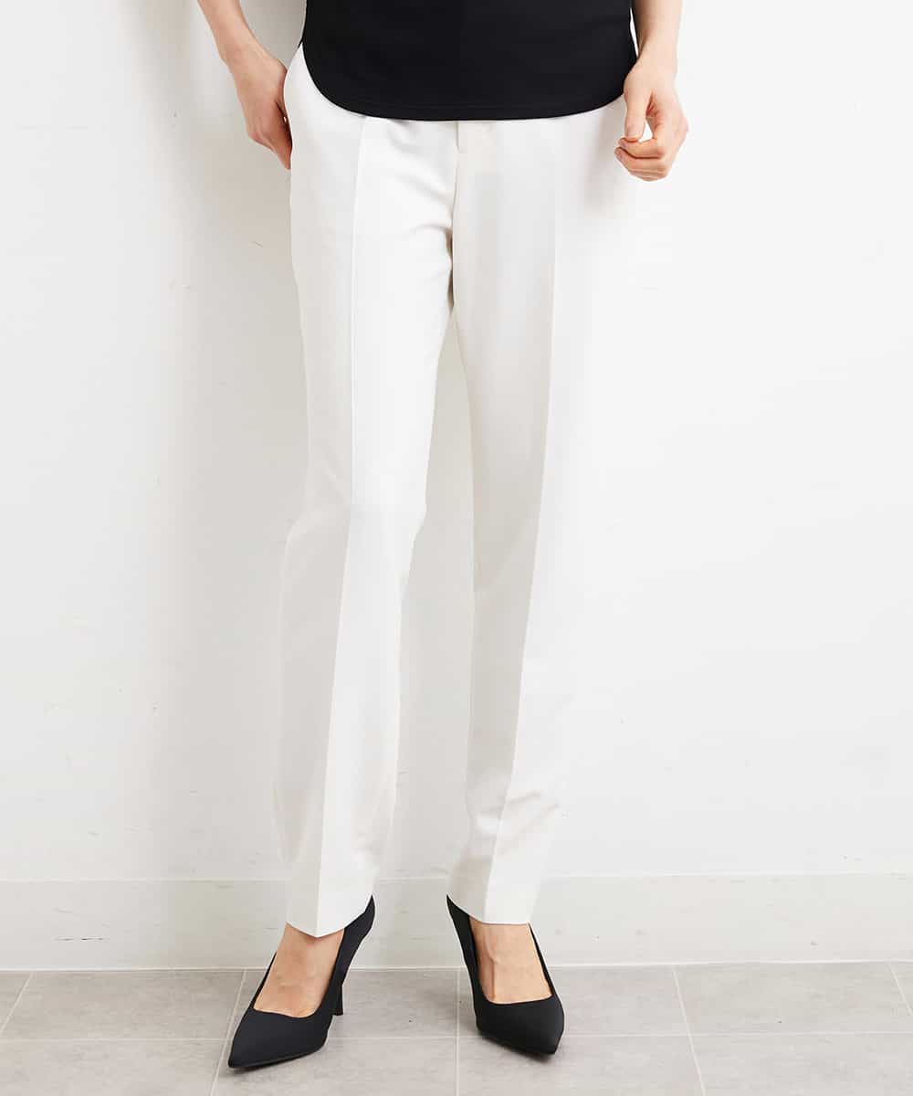FMLGS42230 MICHEL KLEIN(ミッシェルクラン) [PLUS JACKET]バランサーキュラー(R)テーパードパンツ（セットアップ対応） ブラック(94)