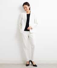 FMLGS42230 MICHEL KLEIN(ミッシェルクラン) [PLUS JACKET]バランサーキュラー(R)テーパードパンツ（セットアップ対応） ブラック(94)