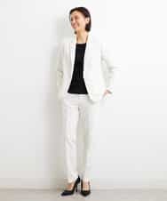 FMLGS42230 MICHEL KLEIN(ミッシェルクラン) [PLUS JACKET]バランサーキュラー(R)テーパードパンツ（セットアップ対応） ブラック(94)
