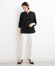 FMLGS42230 MICHEL KLEIN(ミッシェルクラン) [PLUS JACKET]バランサーキュラー(R)テーパードパンツ（セットアップ対応） ブラック(94)