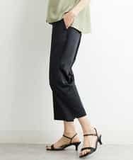 FMLGS46200 MICHEL KLEIN(ミッシェルクラン) サテンストレッチスリットパンツ イエロー(25)
