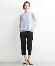 FMLGS46200 MICHEL KLEIN(ミッシェルクラン) サテンストレッチスリットパンツ イエロー(25)