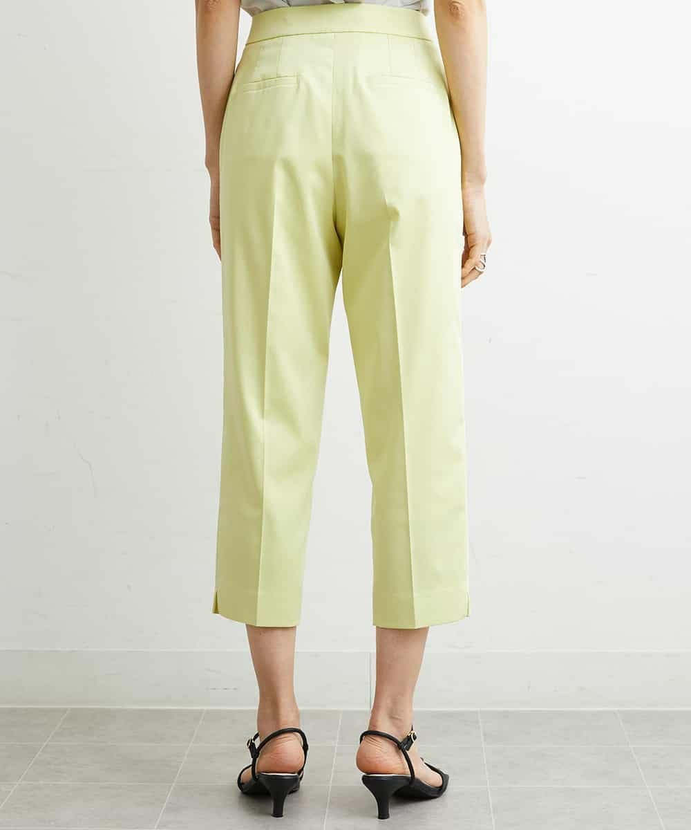 FMLGS46200 MICHEL KLEIN(ミッシェルクラン) サテンストレッチスリットパンツ イエロー(25)