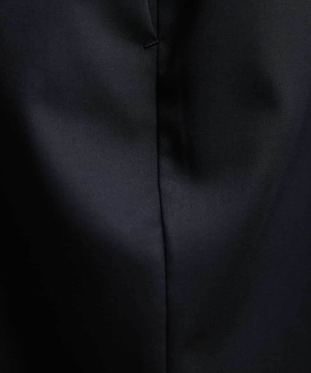 FMLGS46200 MICHEL KLEIN(ミッシェルクラン) サテンストレッチスリットパンツ イエロー(25)
