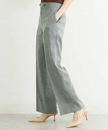 FMLGT27230 MICHEL KLEIN [セットアップ対応]グレンチェックワイドパンツ
