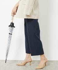 FMLGV17180 MICHEL KLEIN(ミッシェルクラン) [定番人気]ドライストレッチワイドパンツ ネイビー(57)
