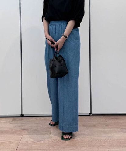 FMLHA07210 MICHEL KLEIN ライトオンスデニムワイドパンツ