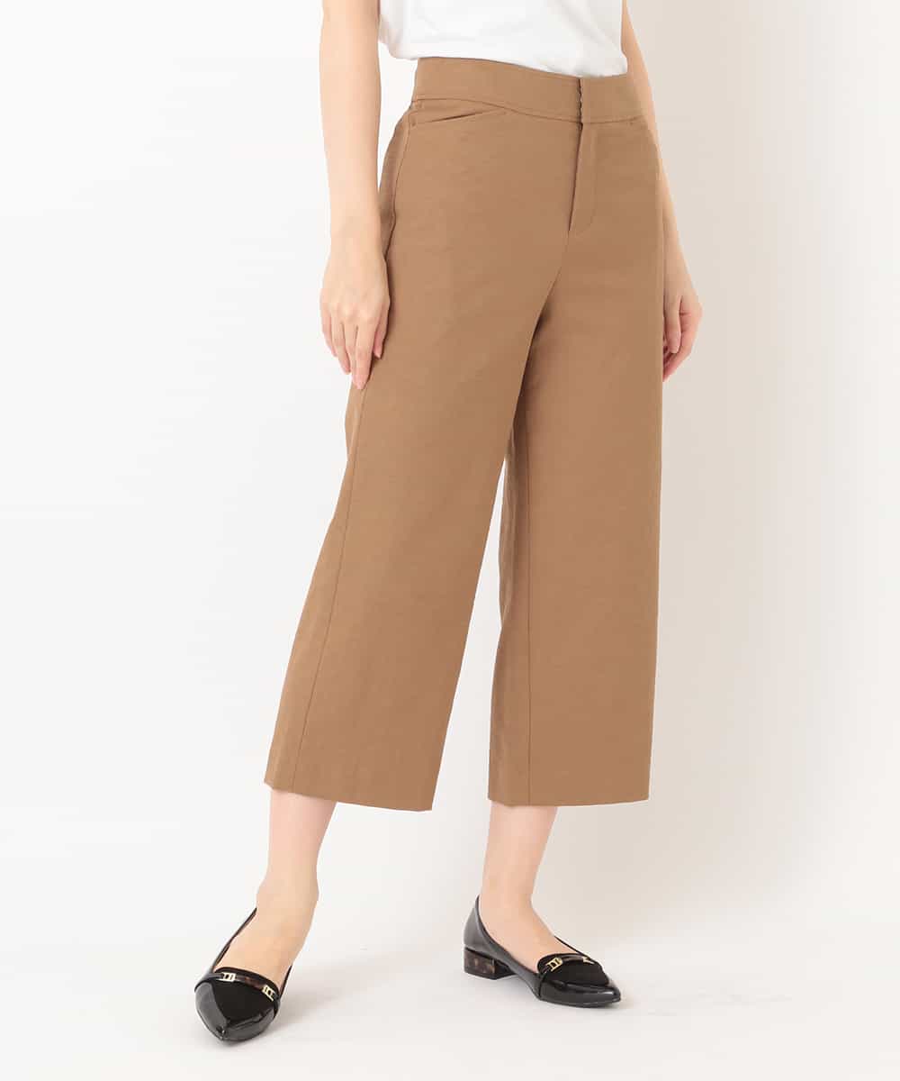 Michel Klein ミッシェルクラン ドライタッチワイドクロップドパンツ イトキンオンラインストア