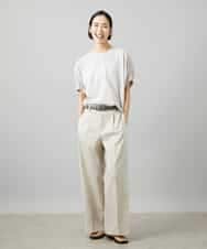 FMLHD03240 MICHEL KLEIN(ミッシェルクラン) ワンタックワイドパンツ ネイビー