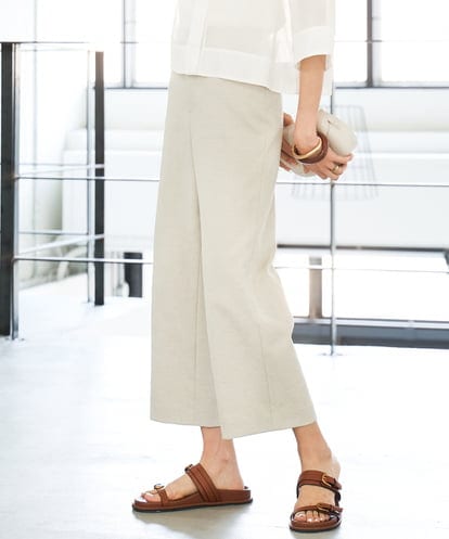 FMLHD17200 MICHEL KLEIN [定番人気]ドライストレッチワイドパンツ