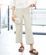 FMLHD17200 MICHEL KLEIN(ミッシェルクラン) [新色追加][定番人気]ドライストレッチワイドパンツ ベージュ