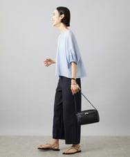 FMLHD17200 MICHEL KLEIN(ミッシェルクラン) [新色追加][定番人気]ドライストレッチワイドパンツ ベージュ