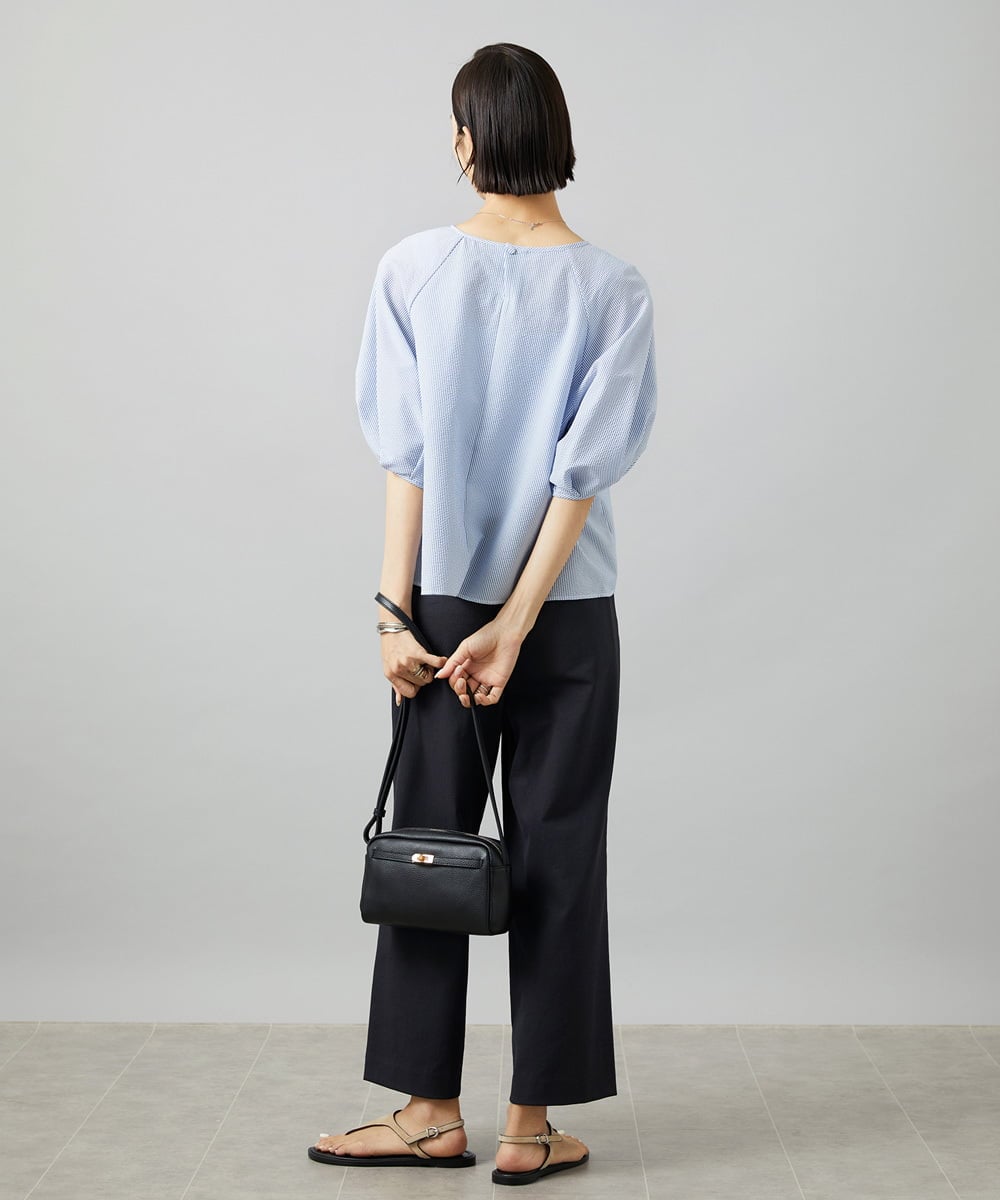FMLHD17200 MICHEL KLEIN(ミッシェルクラン) [新色追加][定番人気]ドライストレッチワイドパンツ ベージュ