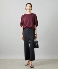 FMLHD17200 MICHEL KLEIN(ミッシェルクラン) [新色追加][定番人気]ドライストレッチワイドパンツ ベージュ