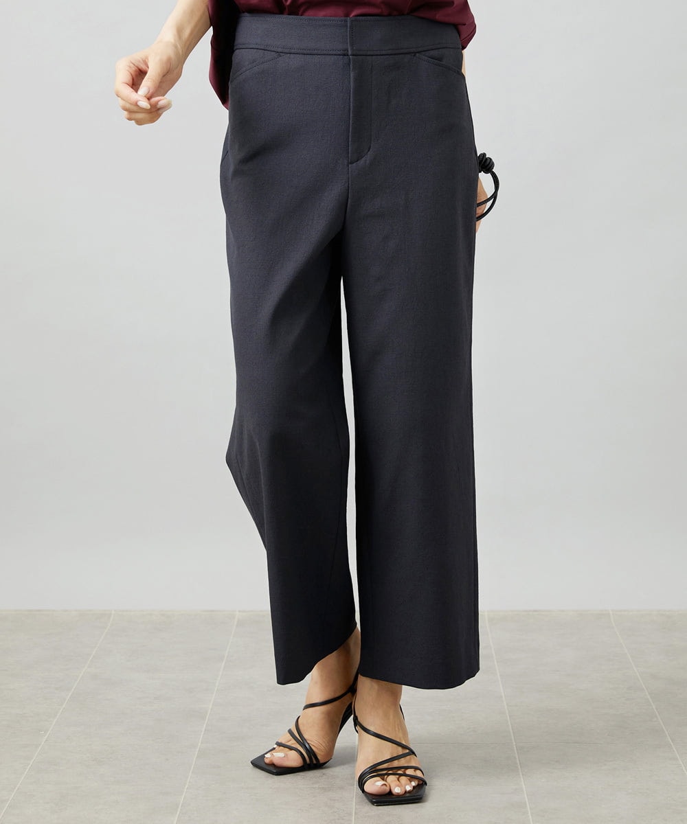 FMLHD17200 MICHEL KLEIN(ミッシェルクラン) [新色追加][定番人気]ドライストレッチワイドパンツ ベージュ