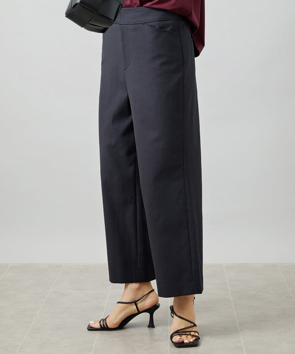 FMLHD17200 MICHEL KLEIN(ミッシェルクラン) [新色追加][定番人気]ドライストレッチワイドパンツ ベージュ