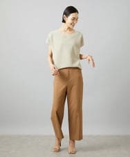 FMLHD17200 MICHEL KLEIN(ミッシェルクラン) [新色追加][定番人気]ドライストレッチワイドパンツ ベージュ