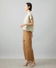 FMLHD17200 MICHEL KLEIN(ミッシェルクラン) [新色追加][定番人気]ドライストレッチワイドパンツ ベージュ
