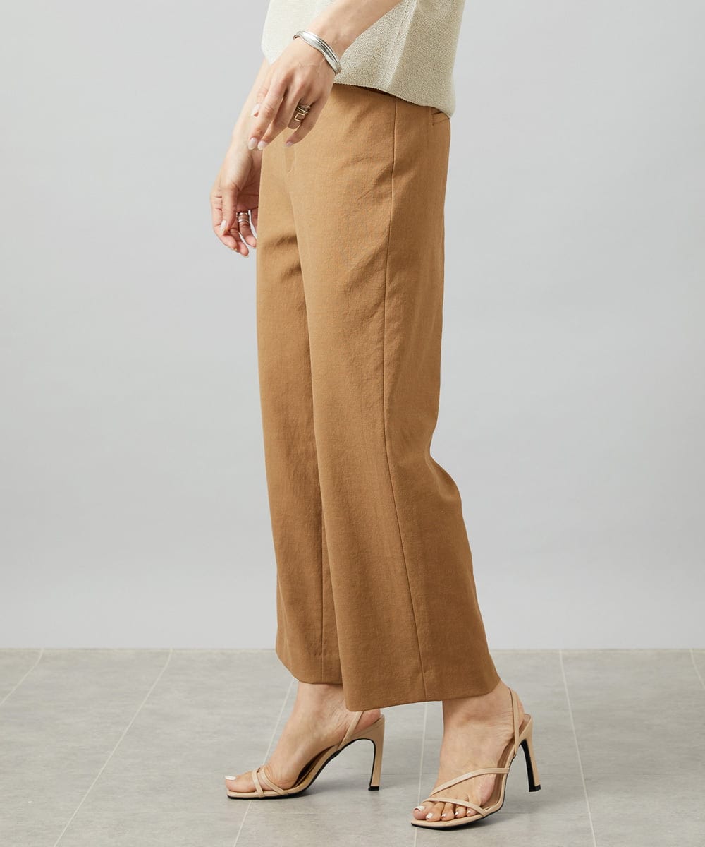 FMLHD17200 MICHEL KLEIN(ミッシェルクラン) [新色追加][定番人気]ドライストレッチワイドパンツ ベージュ