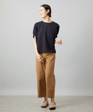 FMLHD17200 MICHEL KLEIN(ミッシェルクラン) [新色追加][定番人気]ドライストレッチワイドパンツ ベージュ