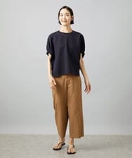 FMLHD17200 MICHEL KLEIN(ミッシェルクラン) [新色追加][定番人気]ドライストレッチワイドパンツ ベージュ