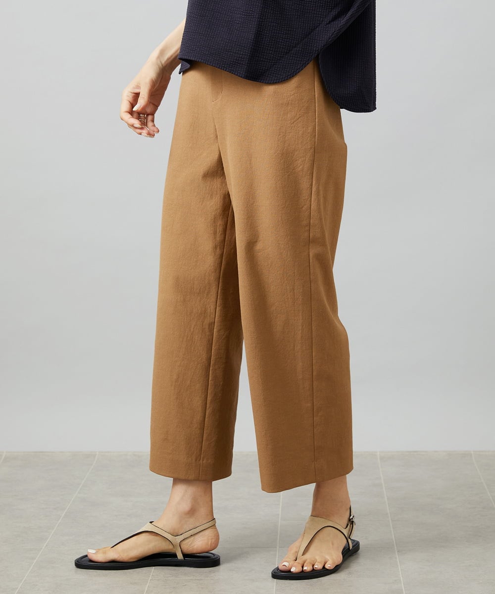 FMLHD17200 MICHEL KLEIN(ミッシェルクラン) [新色追加][定番人気]ドライストレッチワイドパンツ ベージュ